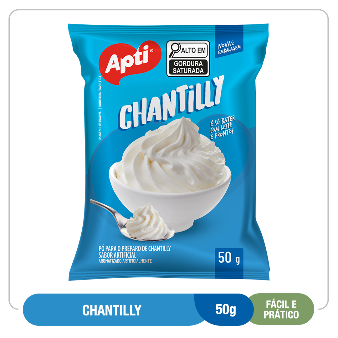 Imagem meramente ilustrativa do produto CHANTILI APTI 50G